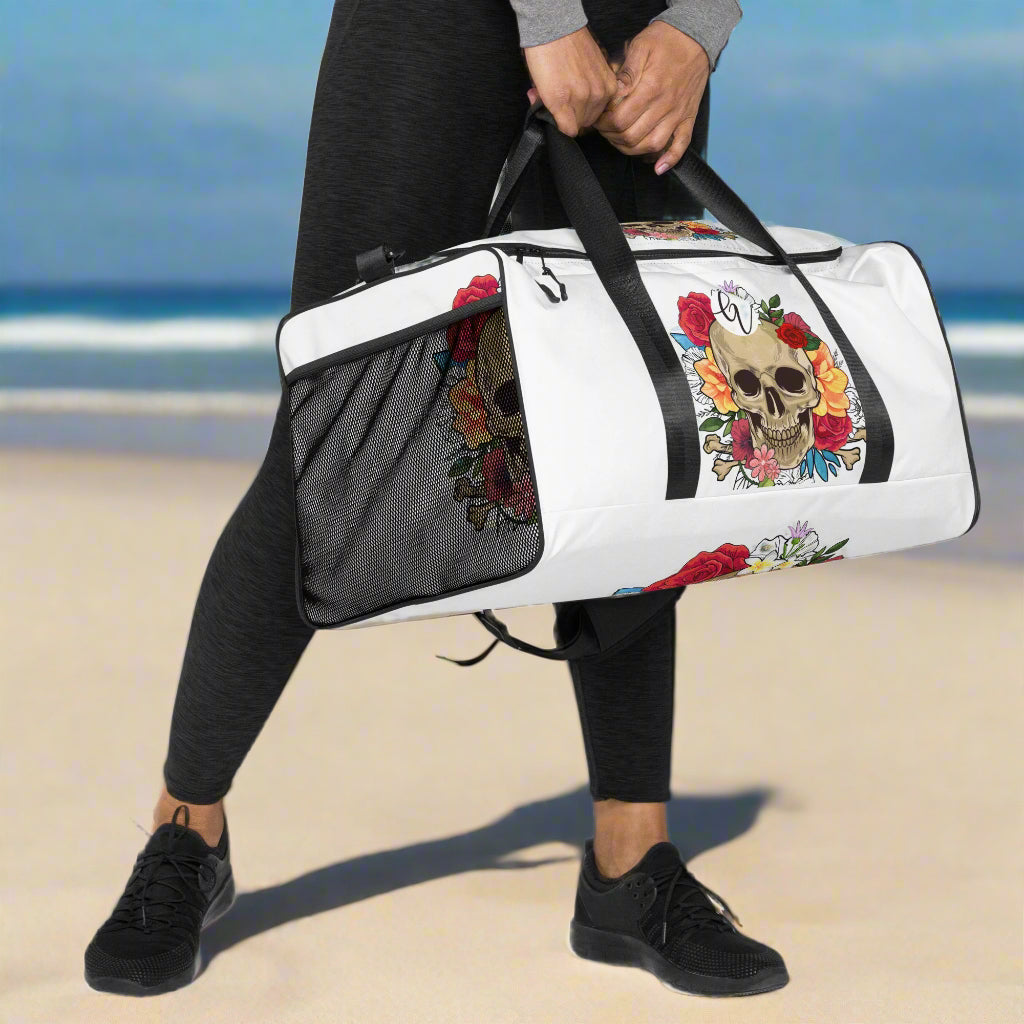 Skeletal Flower Duffle bag