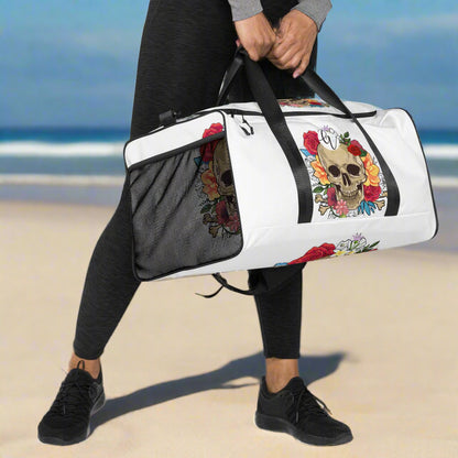 Skeletal Flower Duffle bag