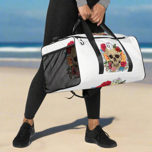 Skeletal Flower Duffle bag