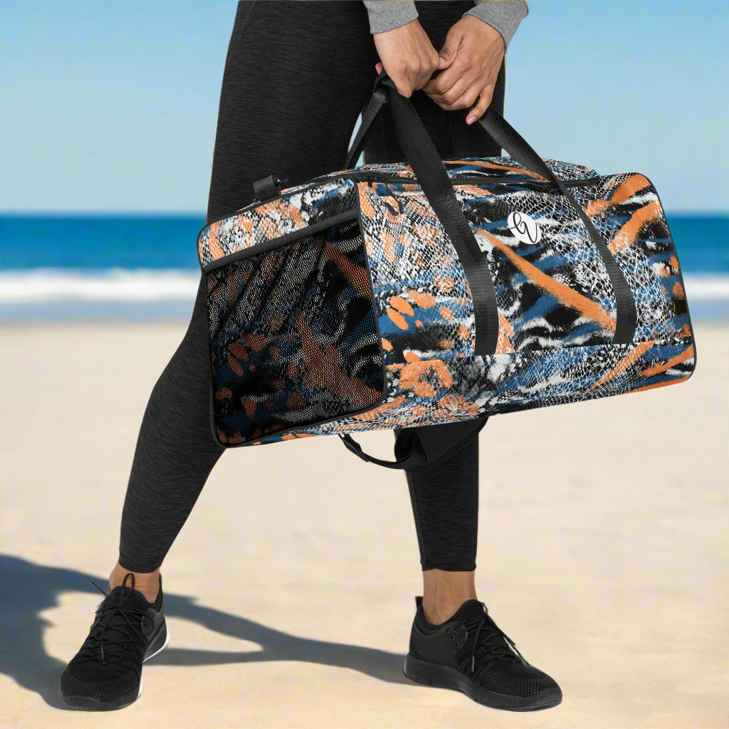 Animal skin Duffle bag