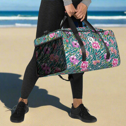 Orchid Floral Pattern Duffle bag