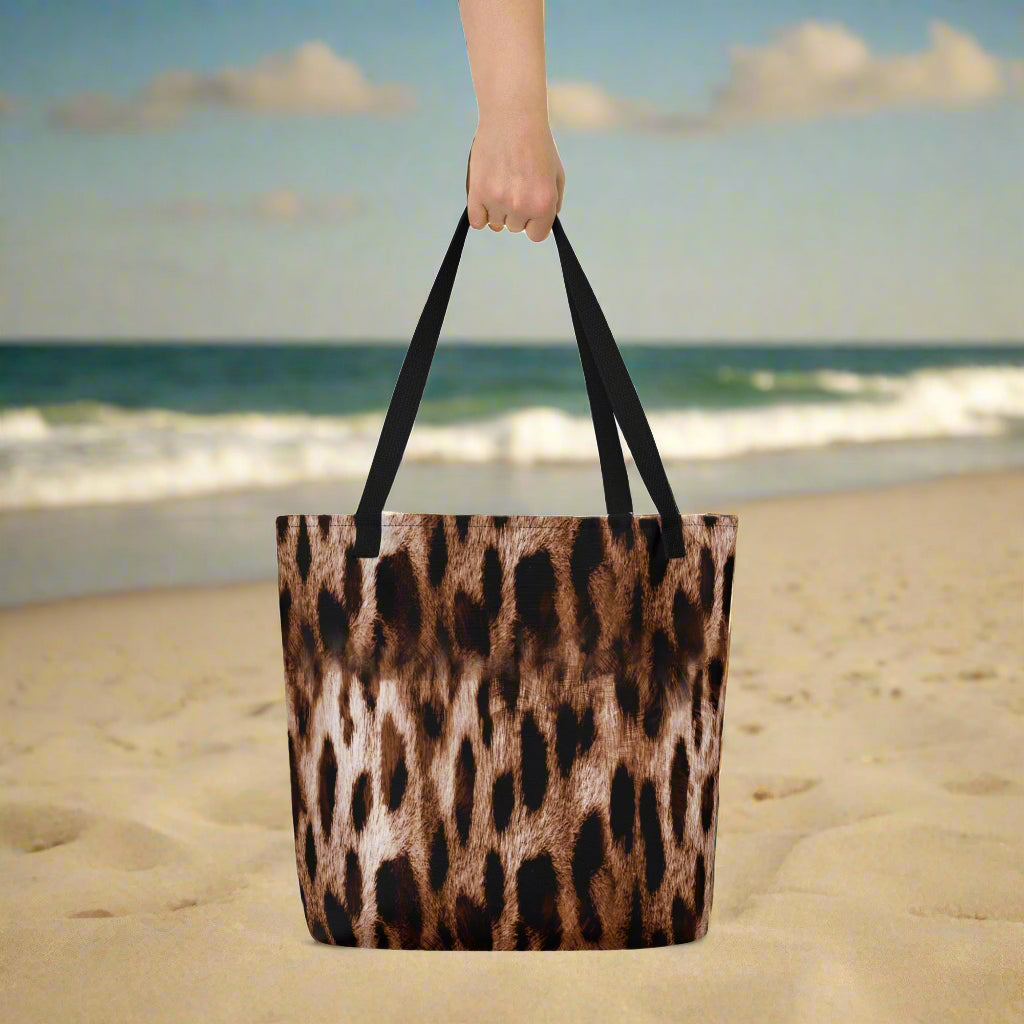 jaguar All-Over Print Large Tote Bag