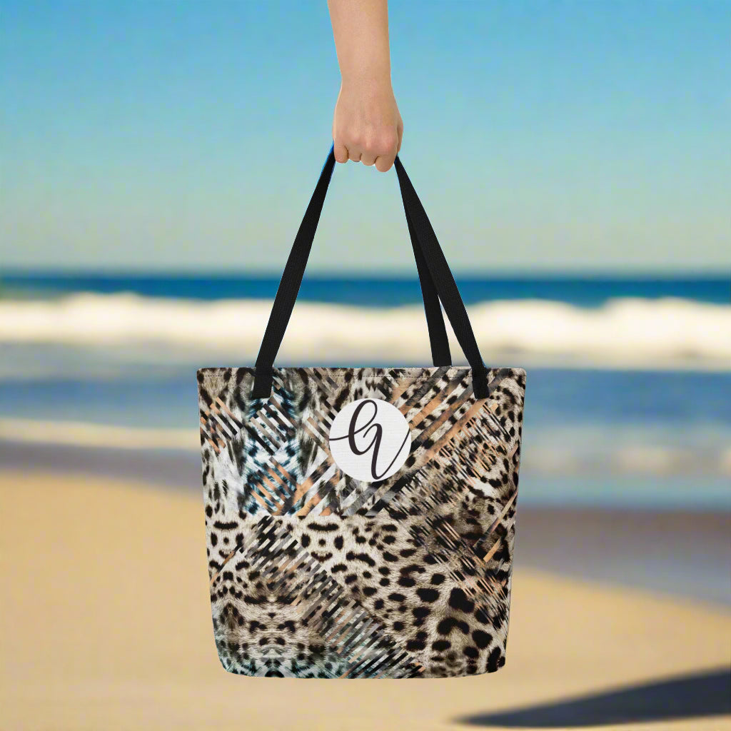Tiger Skin Large Tote Bag