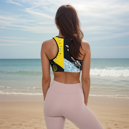 Solar Bloom Padded Sports Bra