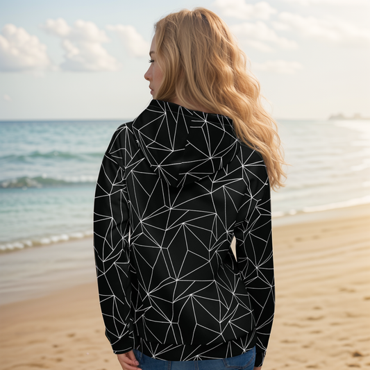 Black and white abstract Hoodie