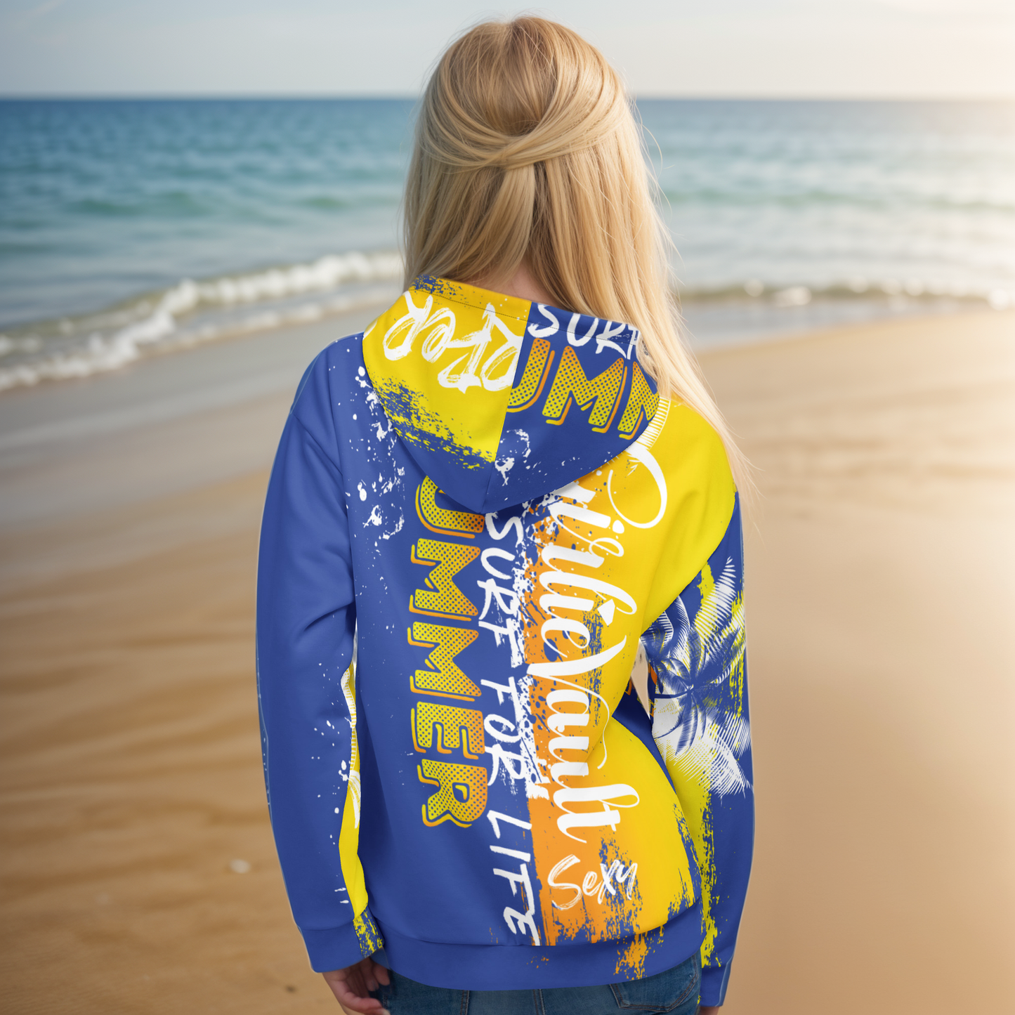 Blue Yellow Summer Hoodie