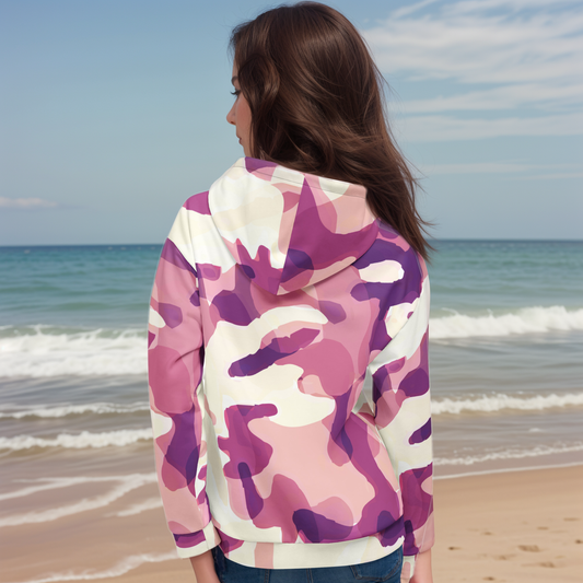 Drape Floral Hoodie