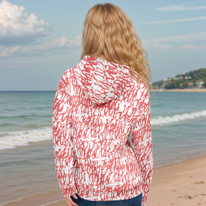 Red White Vintage Hoodie