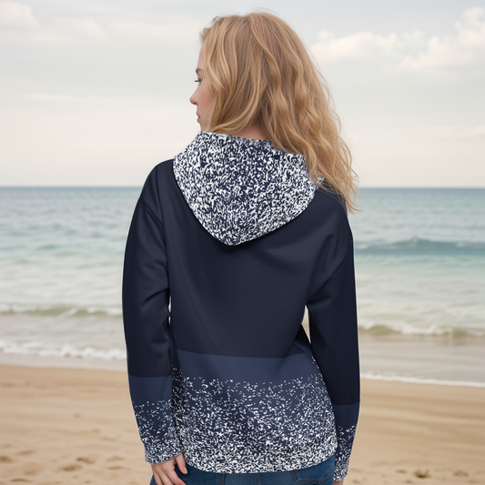 Sparkling Greyish Blue Hoodie