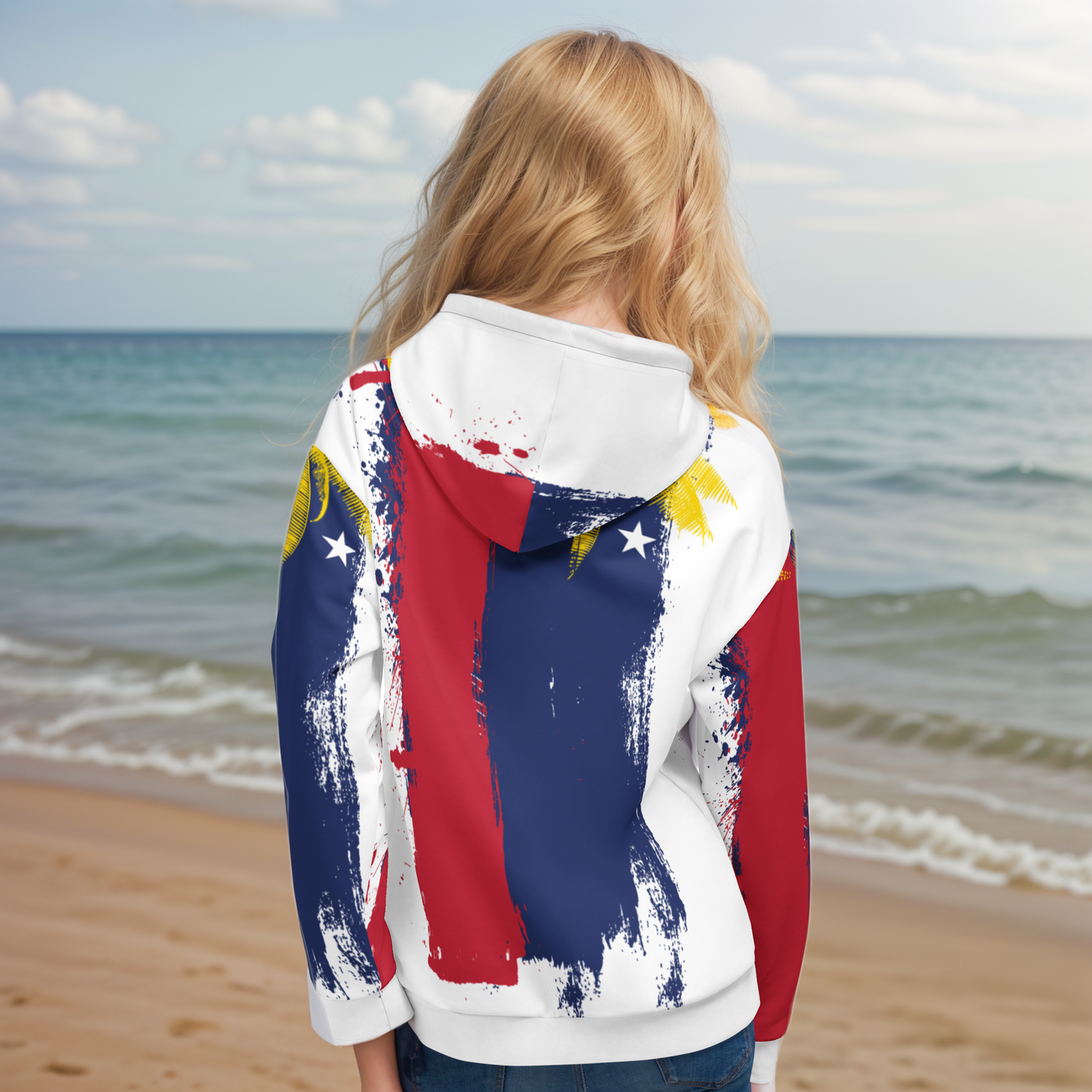 GirlieVault Blue Red Hoodie