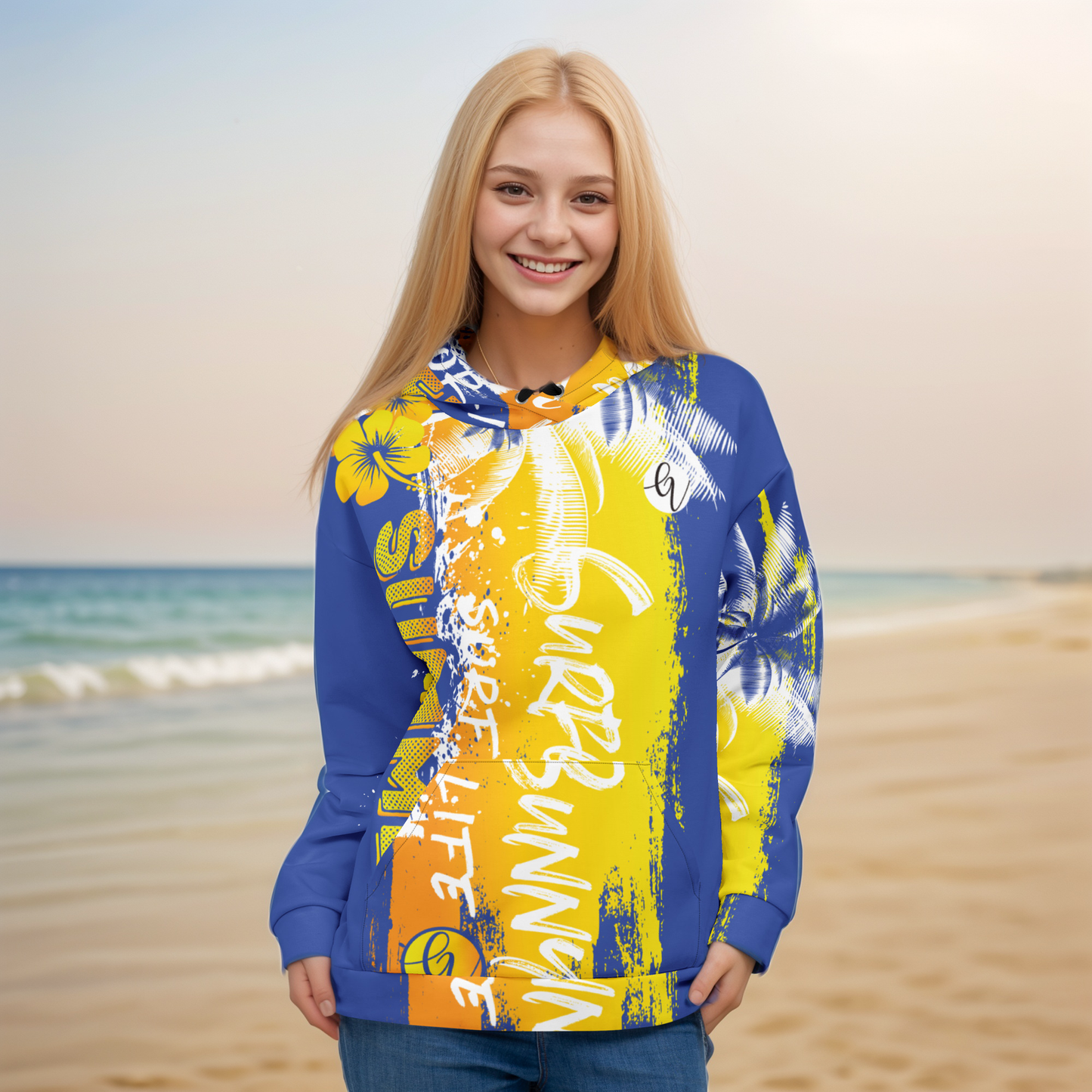 Blue Yellow Summer Hoodie