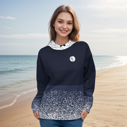 Sparkling Greyish Blue Hoodie