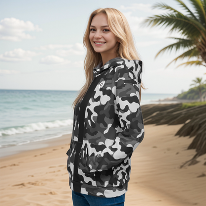 Grey Black Army Hoodie