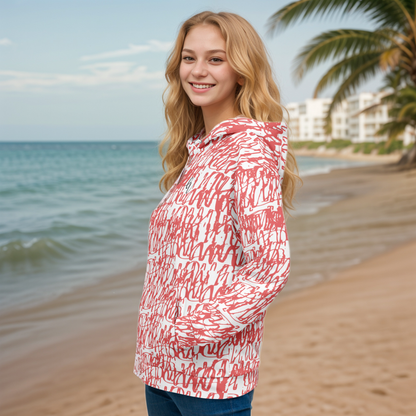 Red White Vintage Hoodie