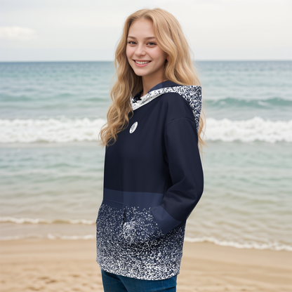 Sparkling Greyish Blue Hoodie