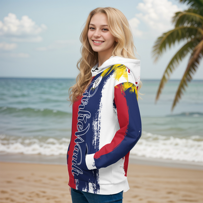 GirlieVault Blue Red Hoodie