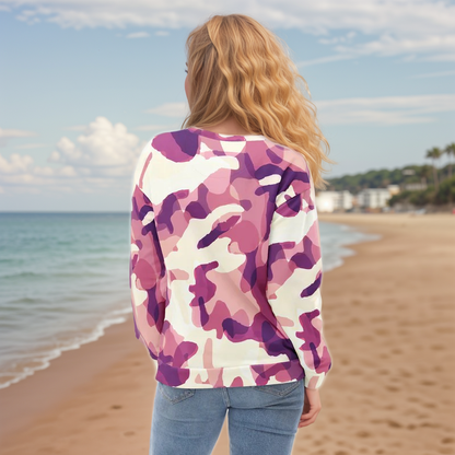 Drape Floral Sweatshirt