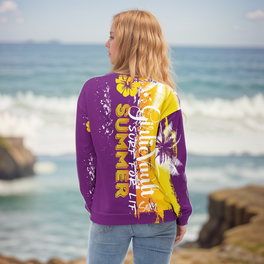 Purple Yellow summers Sweatshirt