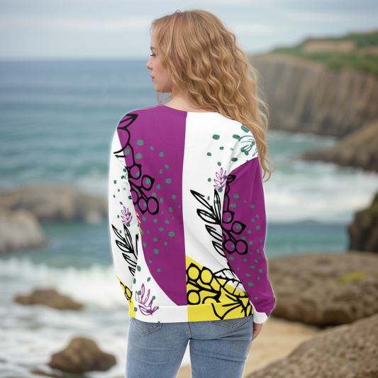 Ditzy Plum Sweatshirt