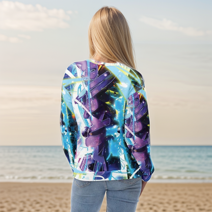 Purple Sparkles floral Sweatshirt