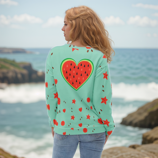 Watermelon Heart Sweatshirt