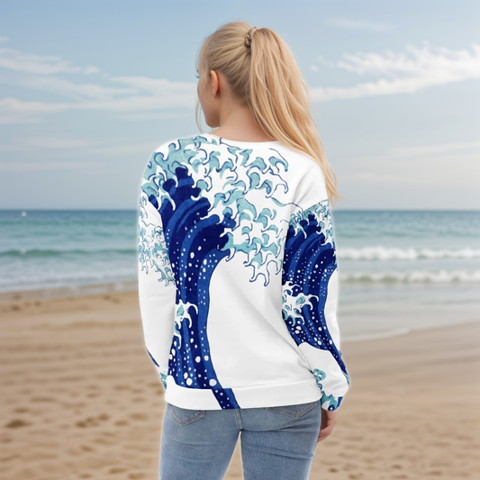 Wave Patterned Sweatshirt