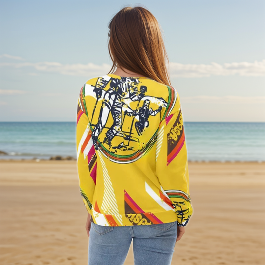 Yellow Skating Girl Sweatshirt