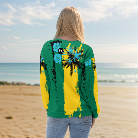 Girlie Vault Green -Yellow Sweatshirt