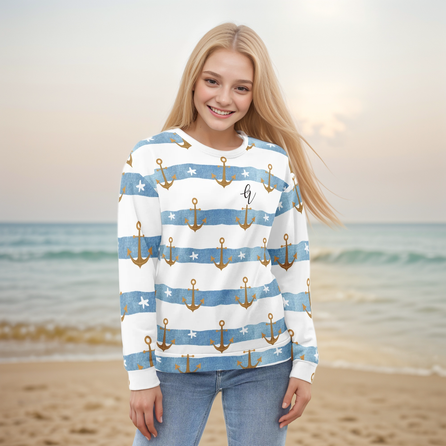 Anchor Stripes Sweatshirt
