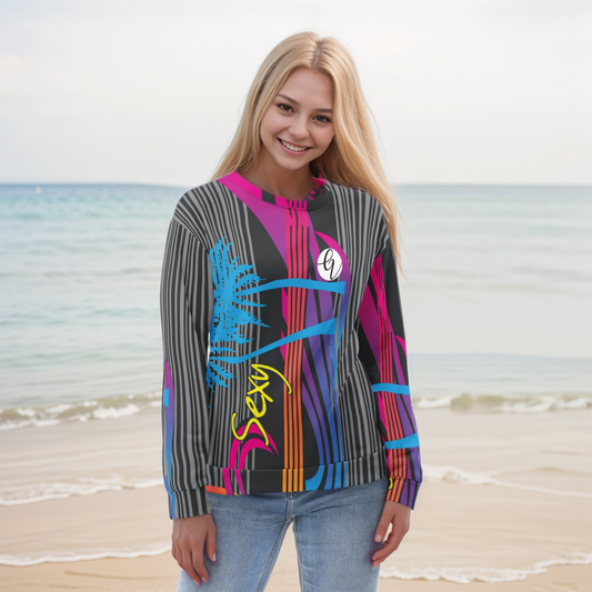 Multi Colour Lined Sweatshirt