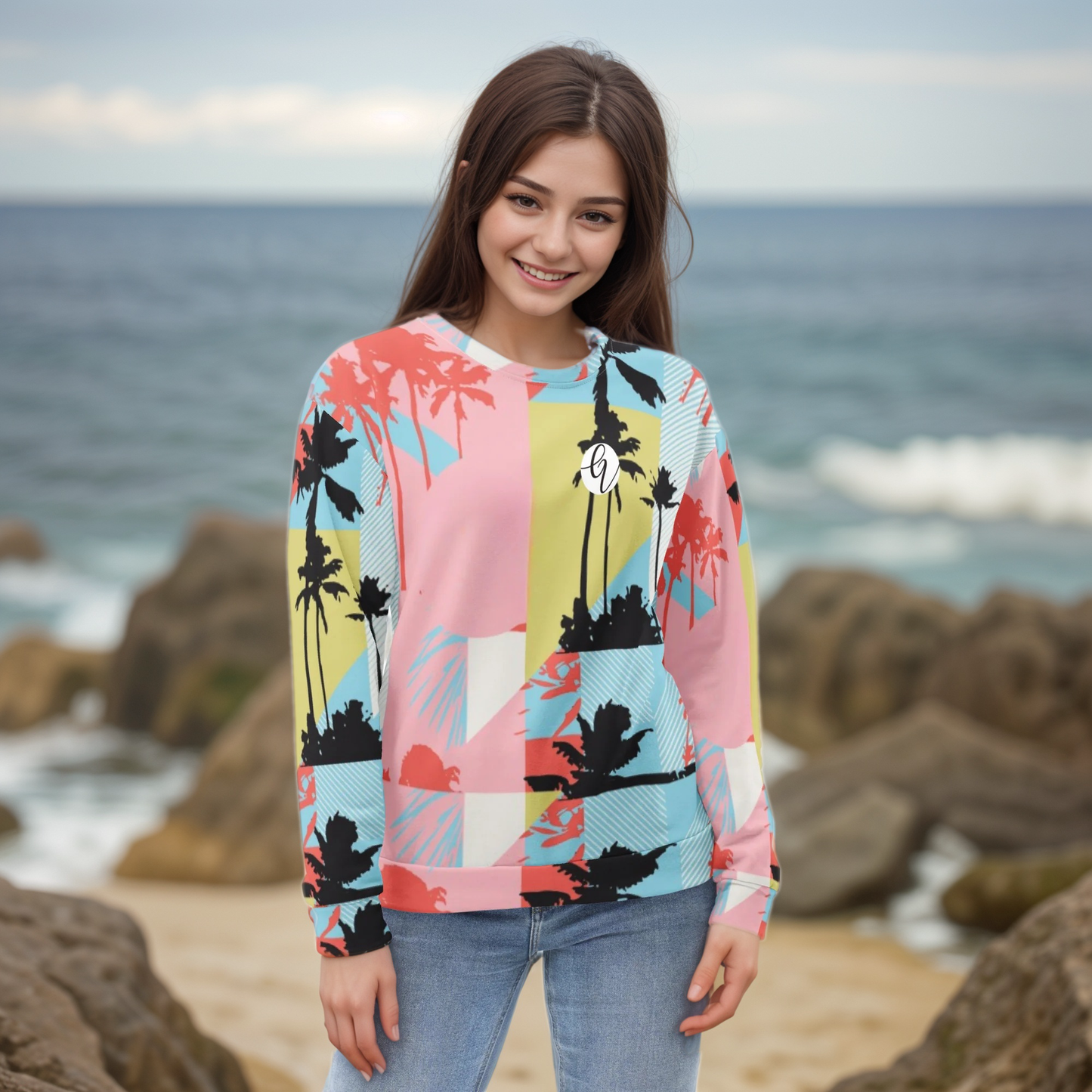 Pink Pattern Sweatshirt