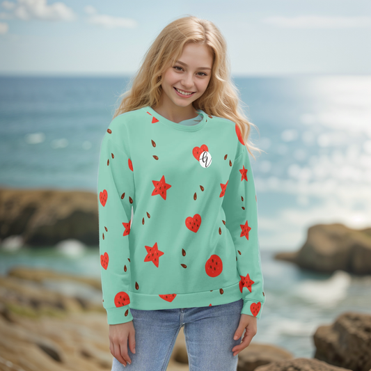 Watermelon Heart Sweatshirt