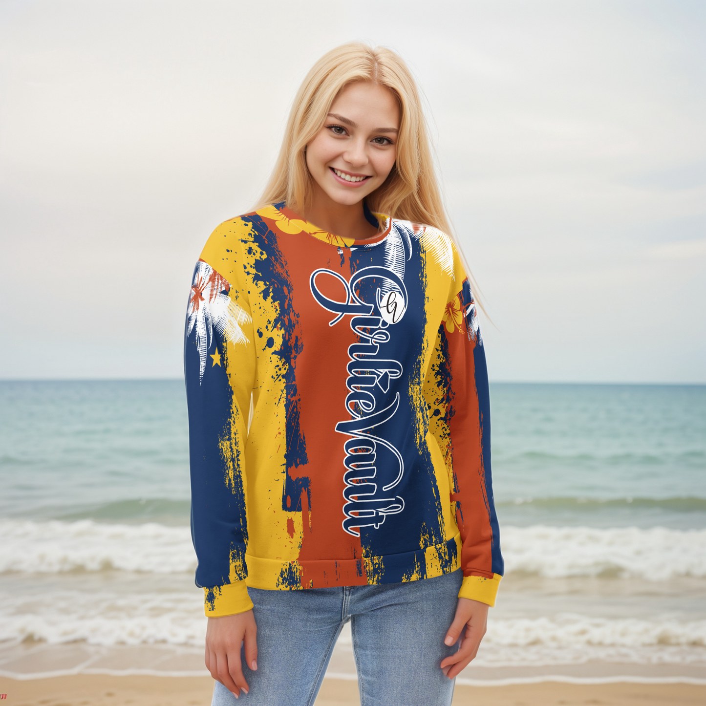 GirlieVault Orange Sweatshirt