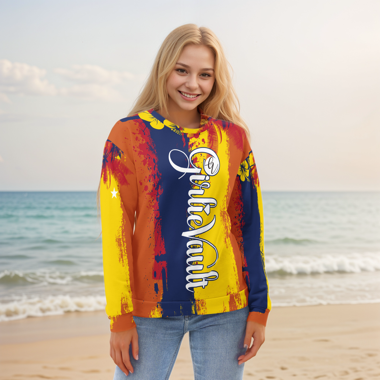 GirlieVault Yellow Sweatshirt