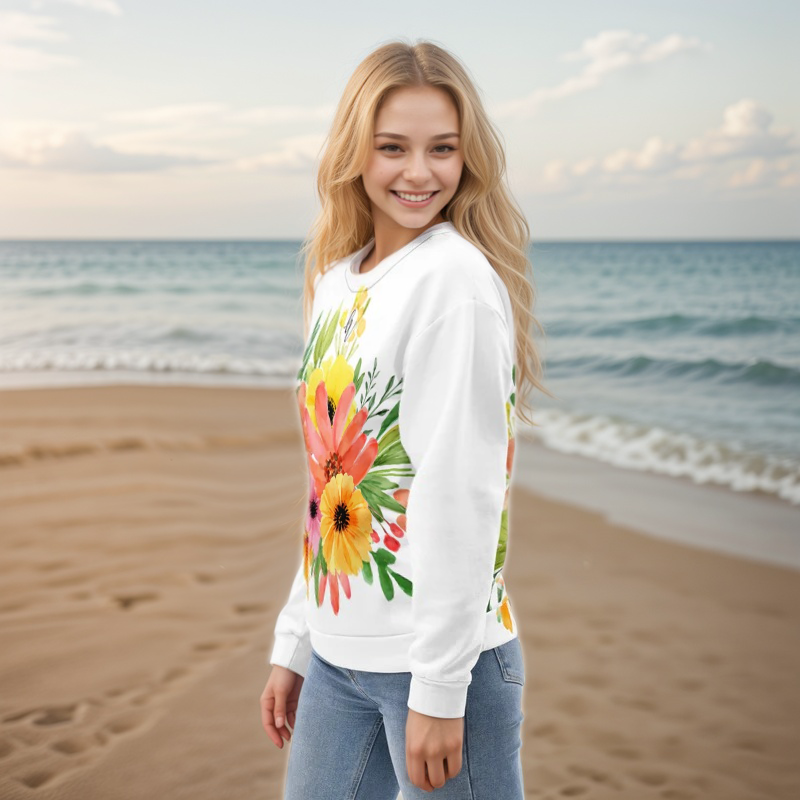 Spring Floral Sweatshirt