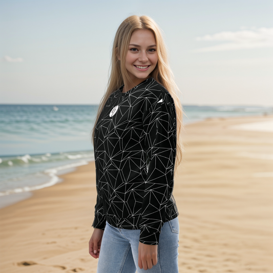 Black And White Abstract Sweatshirt