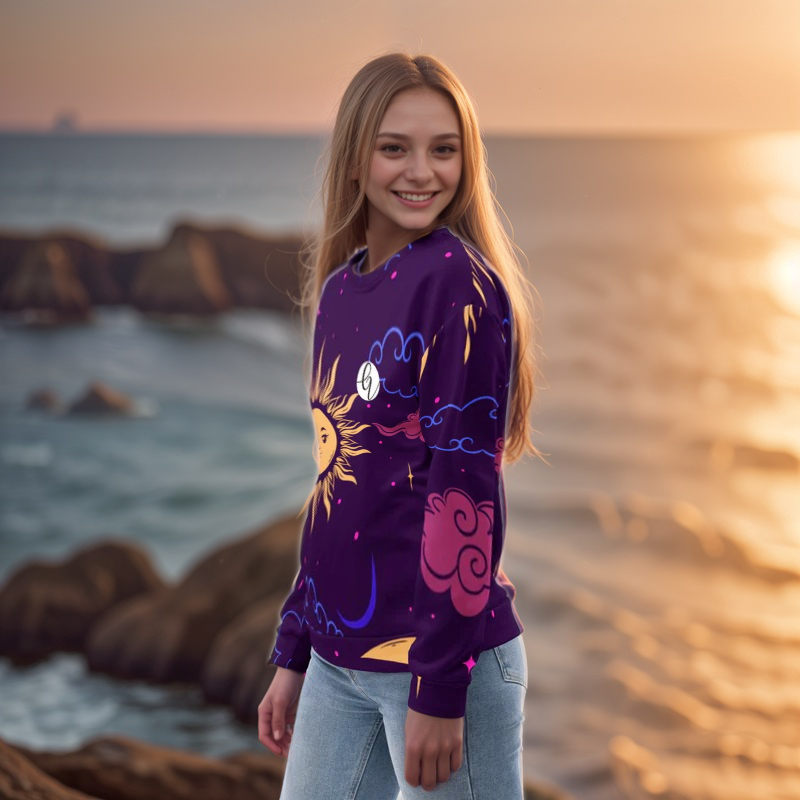 Galaxy Pattern Sweatshirt