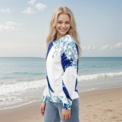 Wave Patterned Sweatshirt