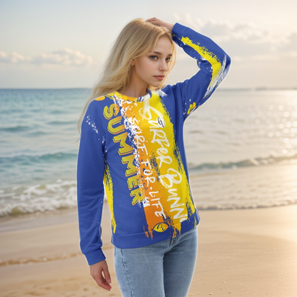 Blue Yellow Summer Sweatshirt