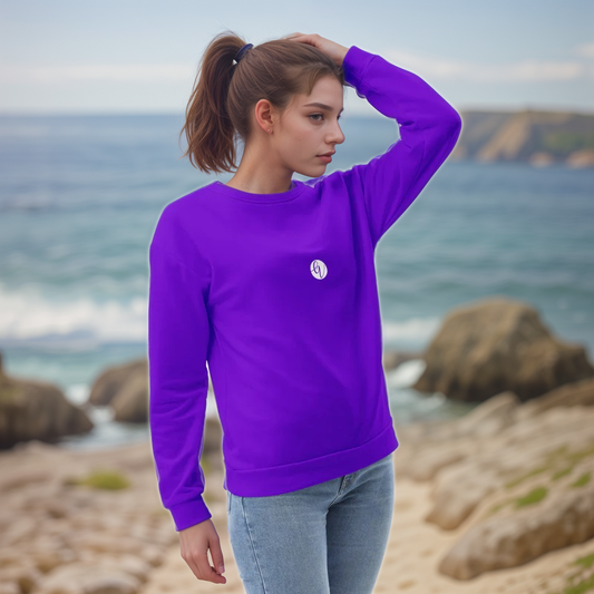 Dark Purple Colored Sweatshirt