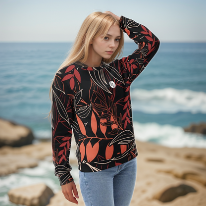 Palm Black Leaves Sweatshirt