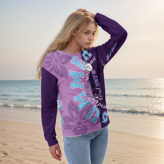 Purple Letters Sweatshirt