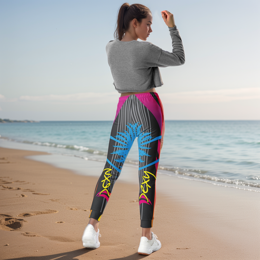 Multi Colour Lined Joggers