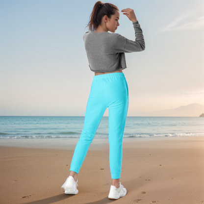 Neon Blue Coloured Joggers