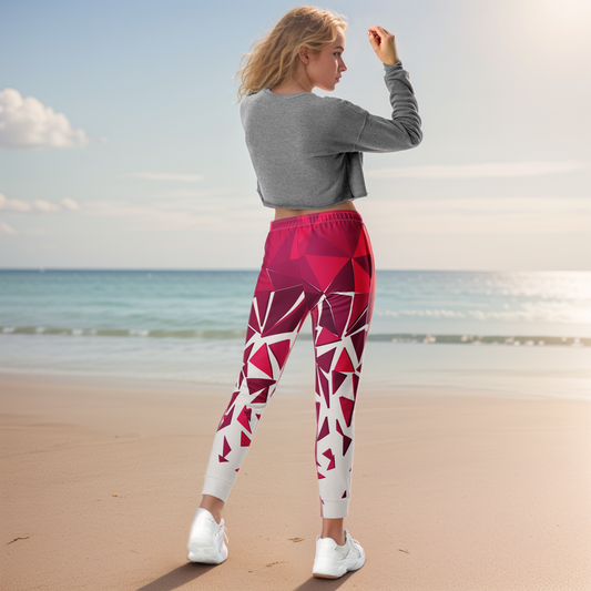 Red Ruby Mosaic Joggers