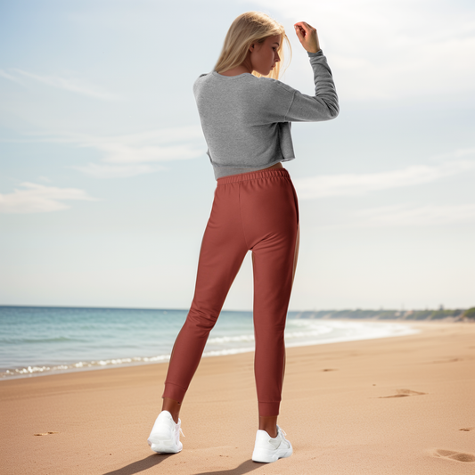 Red Dark Colored Joggers