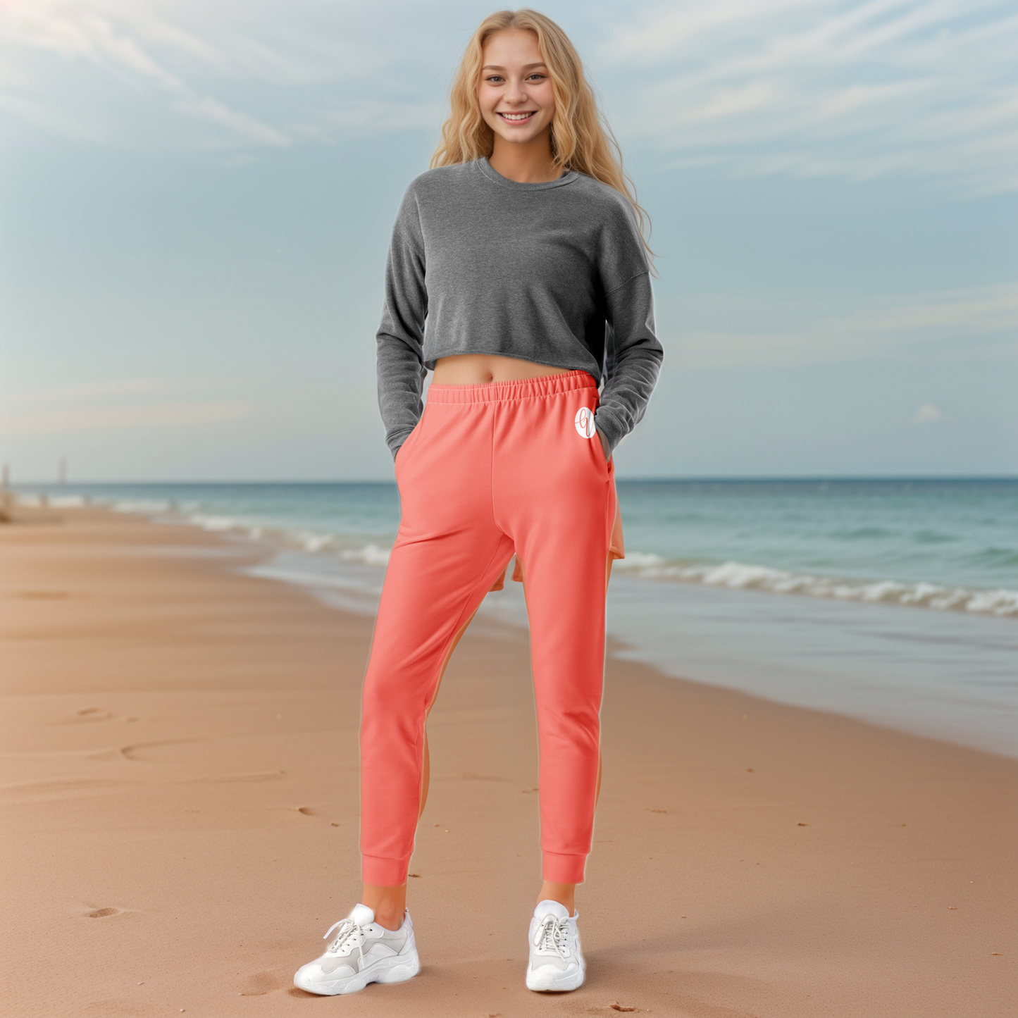 Peach Coloured Joggers