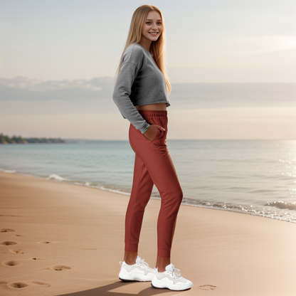 Red Dark Colored Joggers