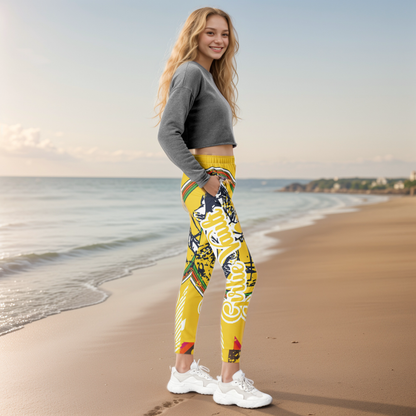 Yellow Skating Girl Joggers