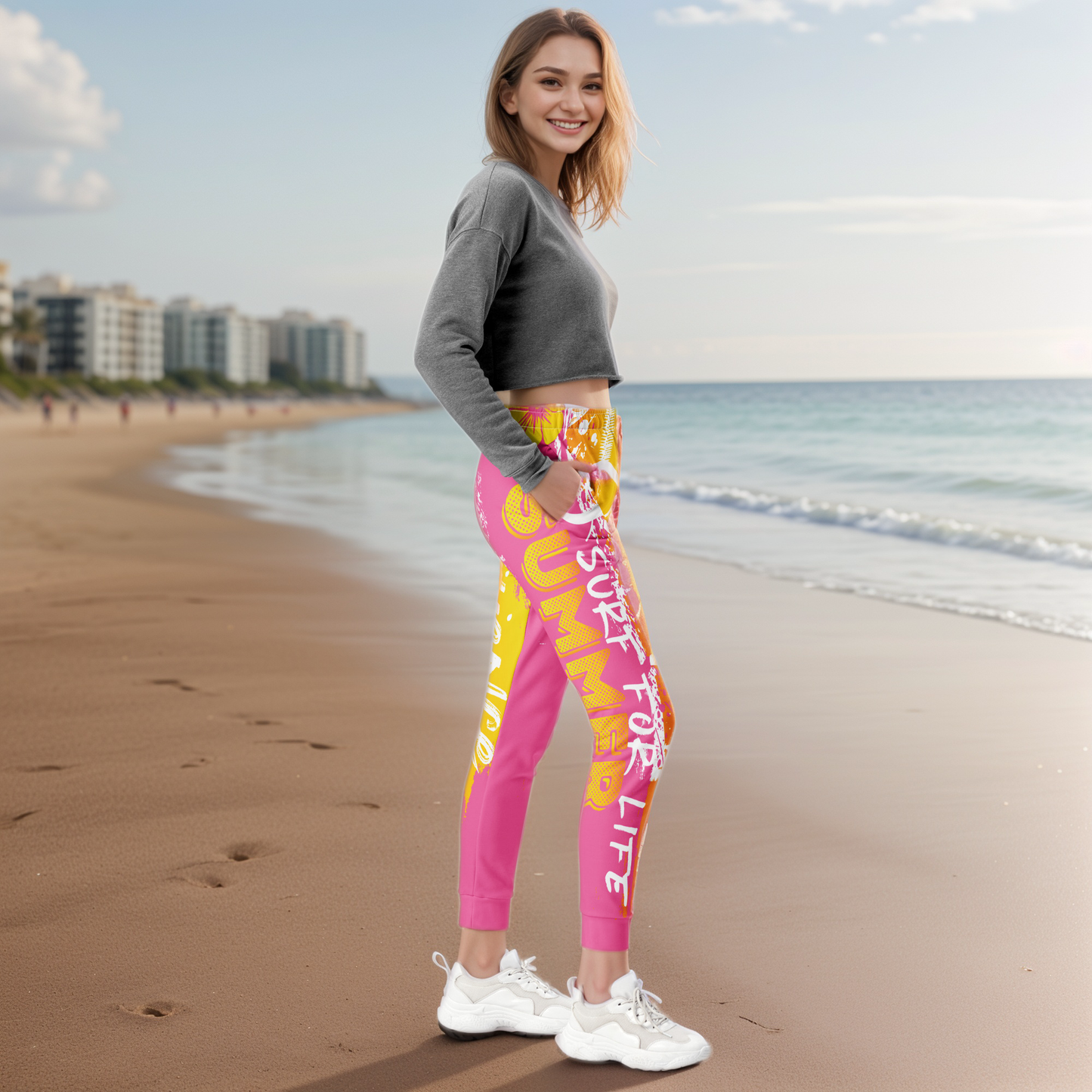 Yellow Pink Joggers